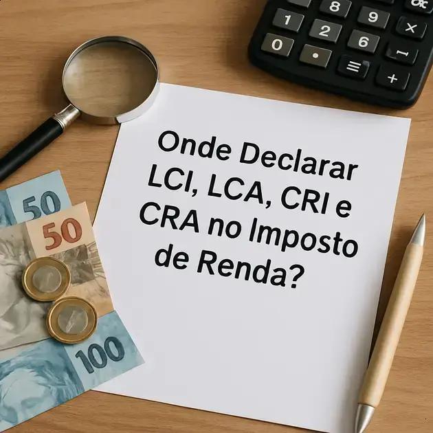 Onde Declarar LCI, LCA, CRI e CRA no Imposto de Renda?